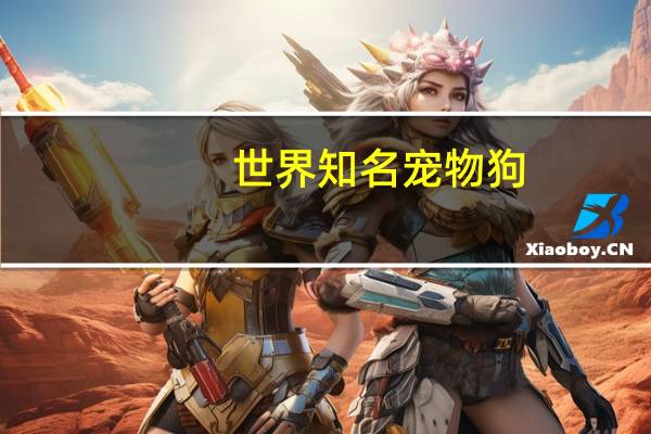 世界知名宠物狗