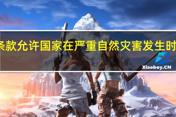 世界银行提议引入债务条款允许国家在严重自然灾害发生时暂时推迟偿还本金的债务支付