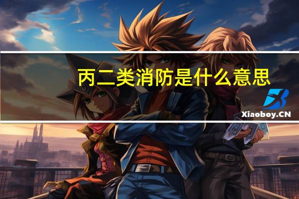 丙二类消防是什么意思