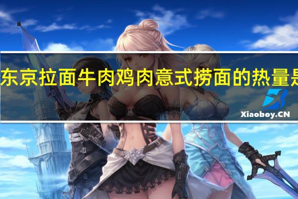 东京拉面 牛肉鸡肉意式捞面的热量是多少