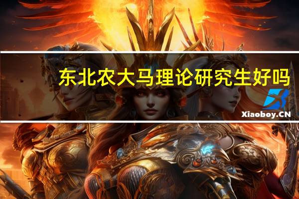 东北农大马理论研究生好吗