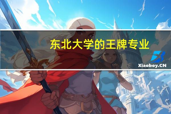 东北大学的王牌专业
