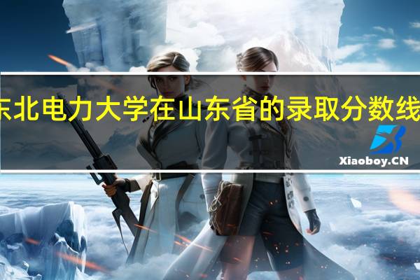 东北电力大学在山东省的录取分数线是多少
