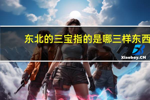 东北的三宝指的是哪三样东西
