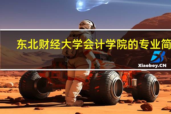 东北财经大学会计学院的专业简介