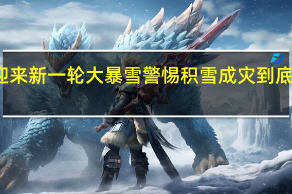 东北迎来新一轮大暴雪警惕积雪成灾 到底什么情况嘞