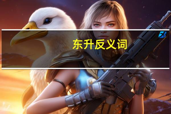 东升反义词