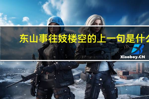 东山事往妓楼空的上一句是什么