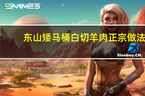 东山矮马桶白切羊肉正宗做法