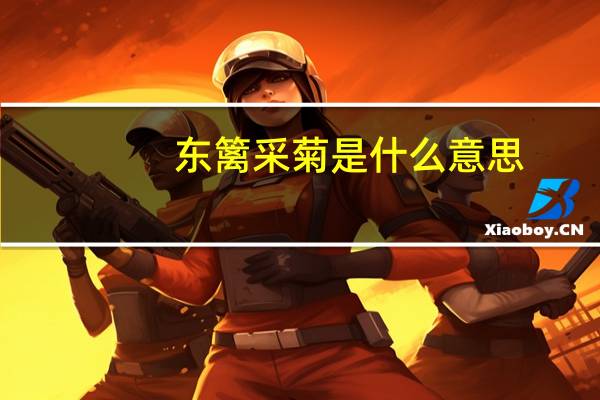东篱采菊是什么意思