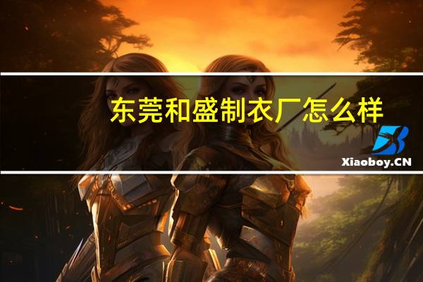 东莞和盛制衣厂怎么样