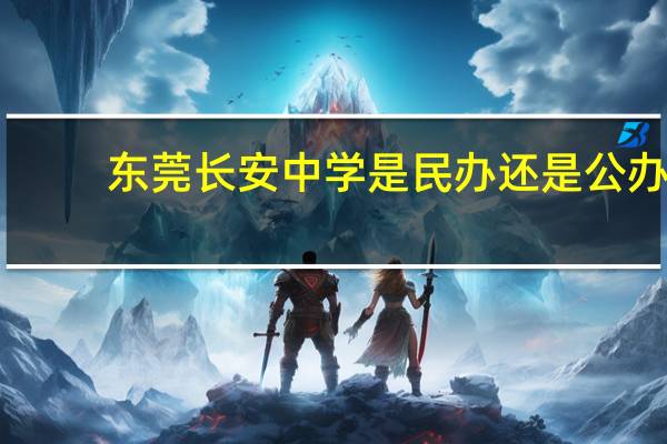 东莞长安中学是民办还是公办