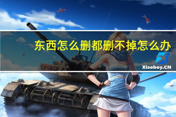 东西怎么删都删不掉怎么办（东西删不掉怎么办）