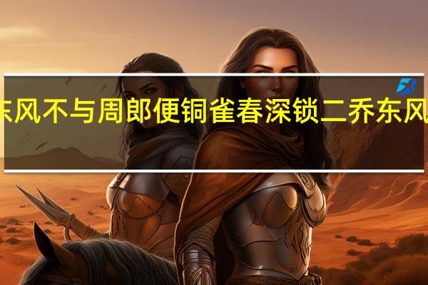 东风不与周郎便铜雀春深锁二乔东风指什么