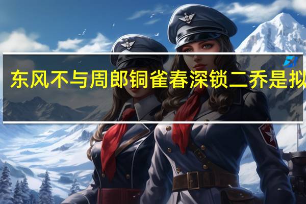 东风不与周郎铜雀春深锁二乔是拟人吗