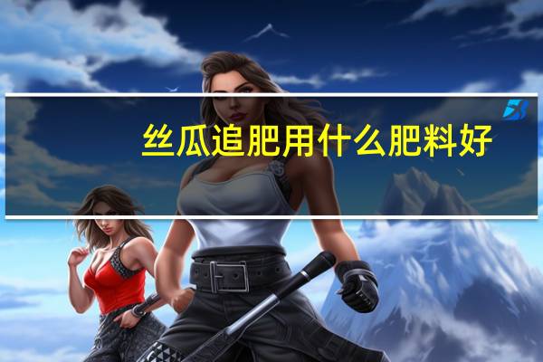 丝瓜追肥用什么肥料好