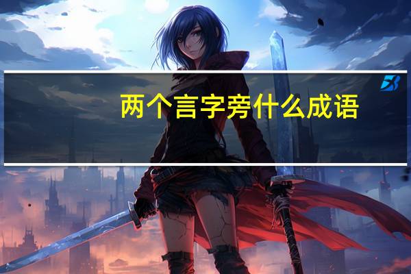 两个言字旁什么成语