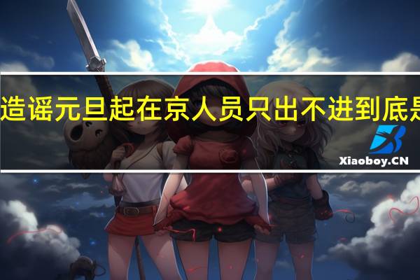 两人造谣元旦起在京人员只出不进 到底是怎么回事