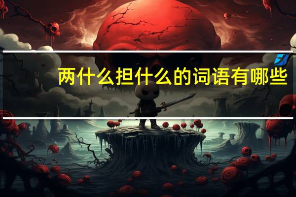 两什么担什么的词语有哪些?