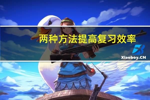 两种方法提高复习效率