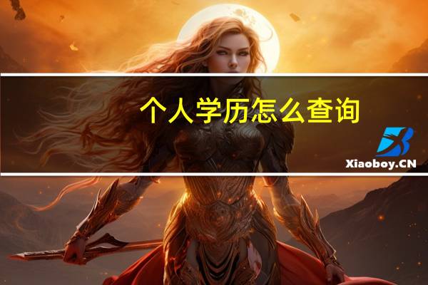 个人学历怎么查询（个人学历怎么查）