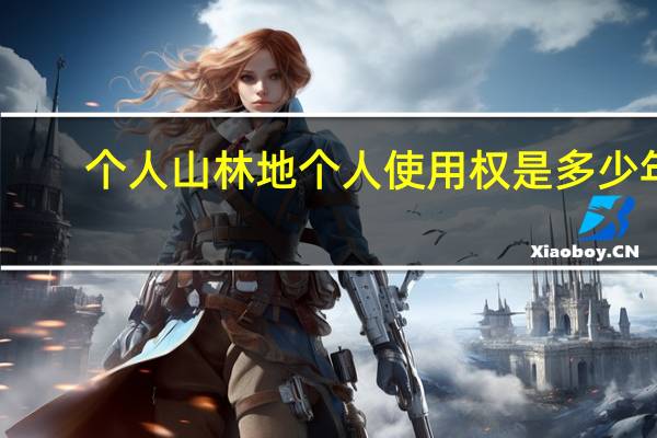 个人山林地个人使用权是多少年