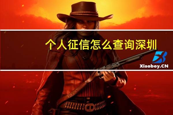 个人征信怎么查询深圳（个人征信怎么查询）