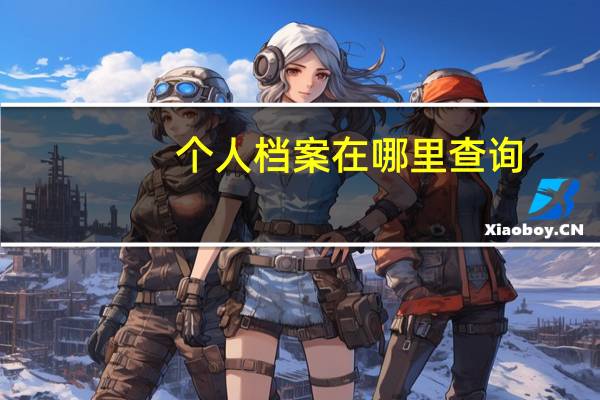 个人档案在哪里查询？
