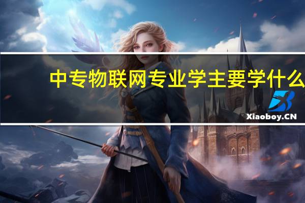 中专物联网专业学主要学什么
