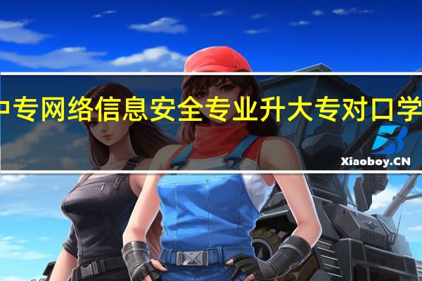 中专网络信息安全专业升大专对口学校多吗
