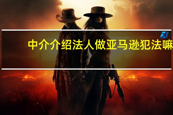 中介介绍法人做亚马逊犯法嘛