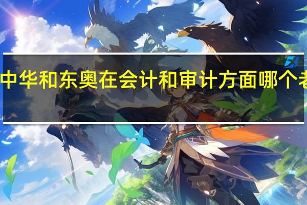 中华和东奥在会计和审计方面哪个老师好