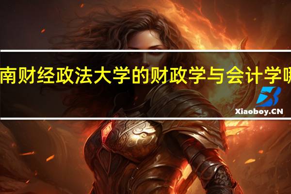 中南财经政法大学的财政学与会计学哪个更好