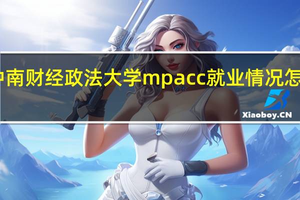 中南财经政法大学mpacc就业情况怎么样啊