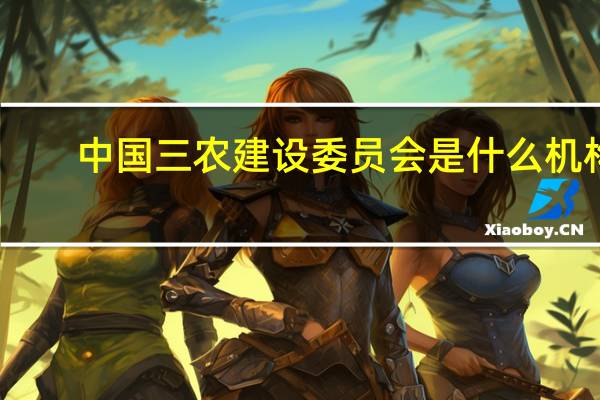 中国三农建设委员会是什么机构