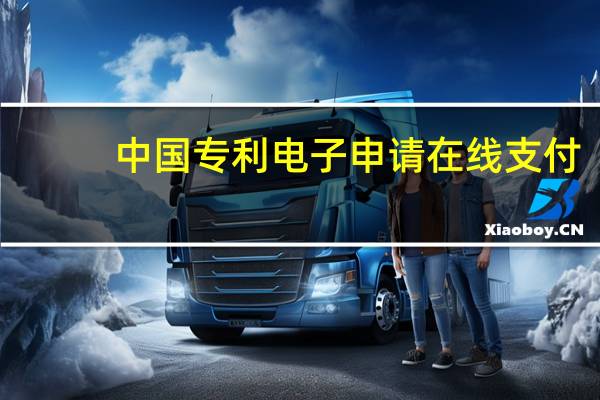 中国专利电子申请在线支付