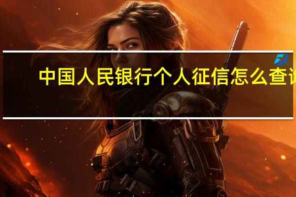 中国人民银行个人征信怎么查询
