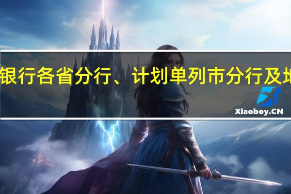 中国人民银行各省（自治区、直辖市）分行、计划单列市分行及地（市）分行今日挂牌