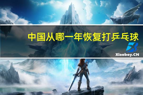 中国从哪一年恢复打乒乓球