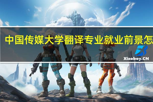 中国传媒大学翻译专业就业前景怎么样
