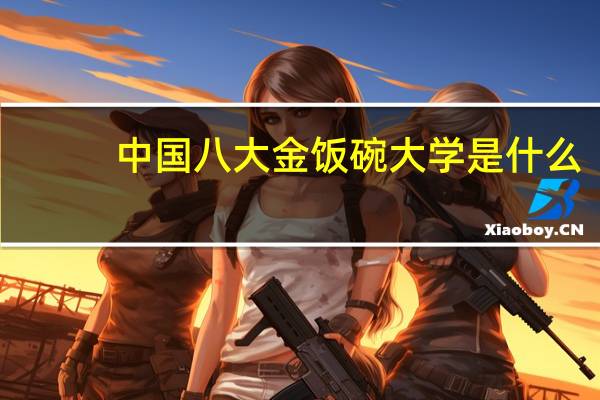 中国八大金饭碗大学是什么