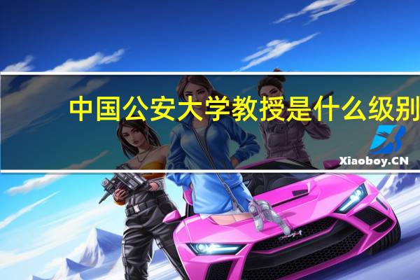 中国公安大学教授是什么级别（大学教授是什么级别）