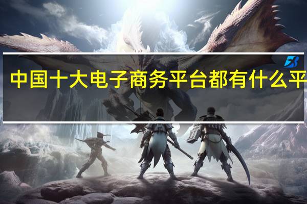中国十大电子商务平台都有什么平台啊