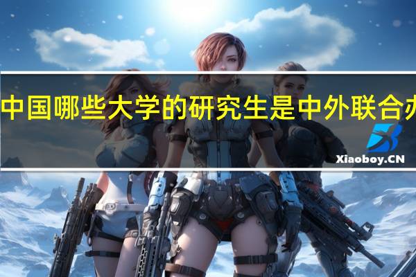 中国哪些大学的研究生是中外联合办学的