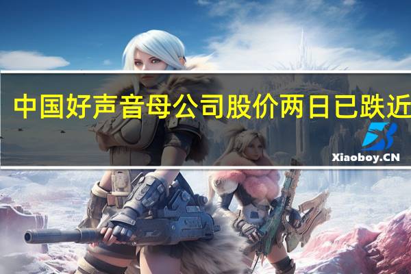 中国好声音母公司股价两日已跌近腰斩