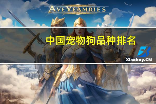 中国宠物狗品种排名