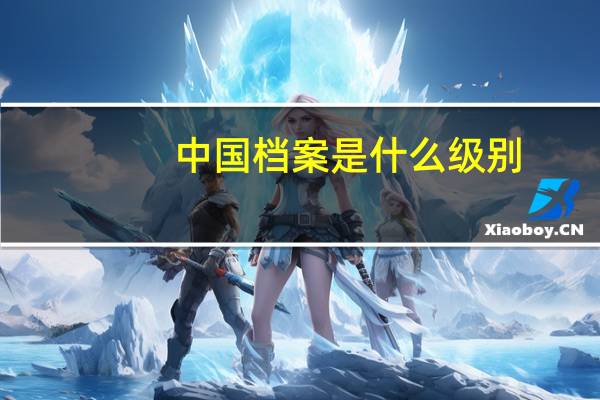 中国档案是什么级别