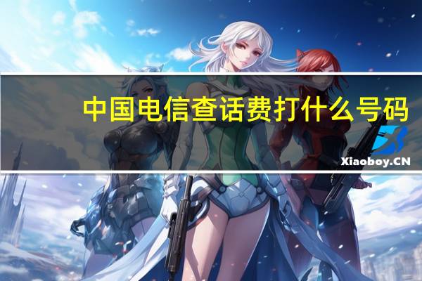 中国电信查话费打什么号码（电信查询话费打什么号码）