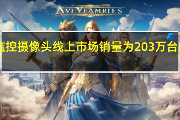 中国监控摄像头线上市场销量为203万台同比增长36.5%