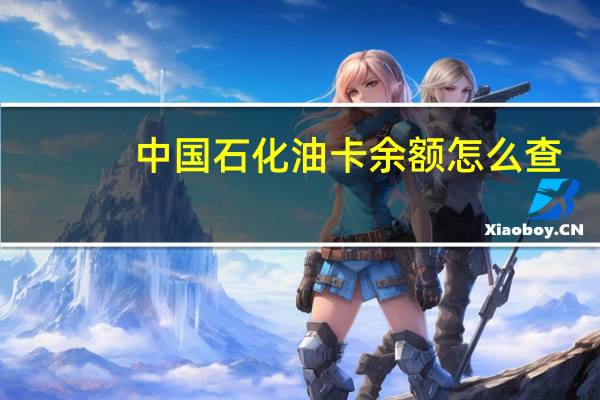 中国石化油卡余额怎么查（中国石化油卡余额怎么查余额）